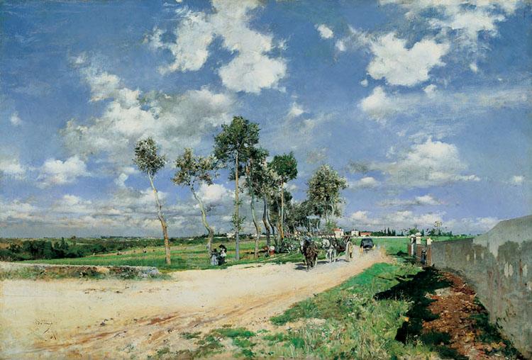 Giovanni Boldini Highway of Combes-la-Ville (nn02) oil painting image